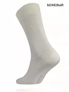 Классические носки с двойной анатомической резинкой Conte DTНсм5с08сп000 000_бежевый